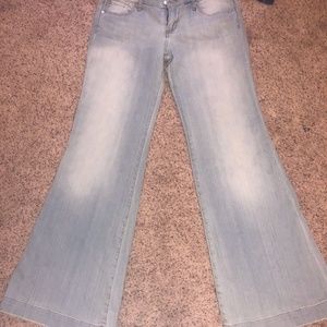 Seven7 Flare Leg Light Denim Jeans